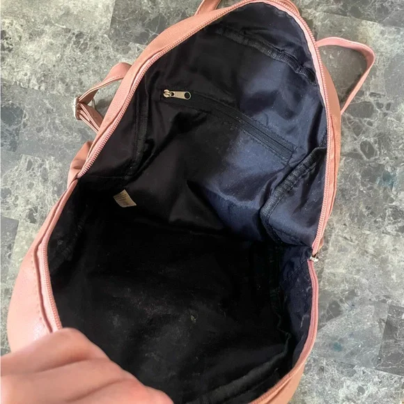 Salmon Coloured Mini Backpack - Picture 6 of 6